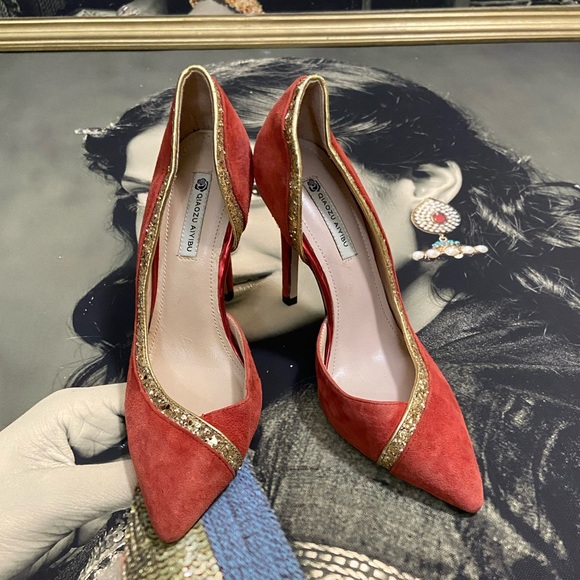 Vero  Cuoio Glitter Heels. Size - 205 . EUR - 36. - Picture 5 of 14